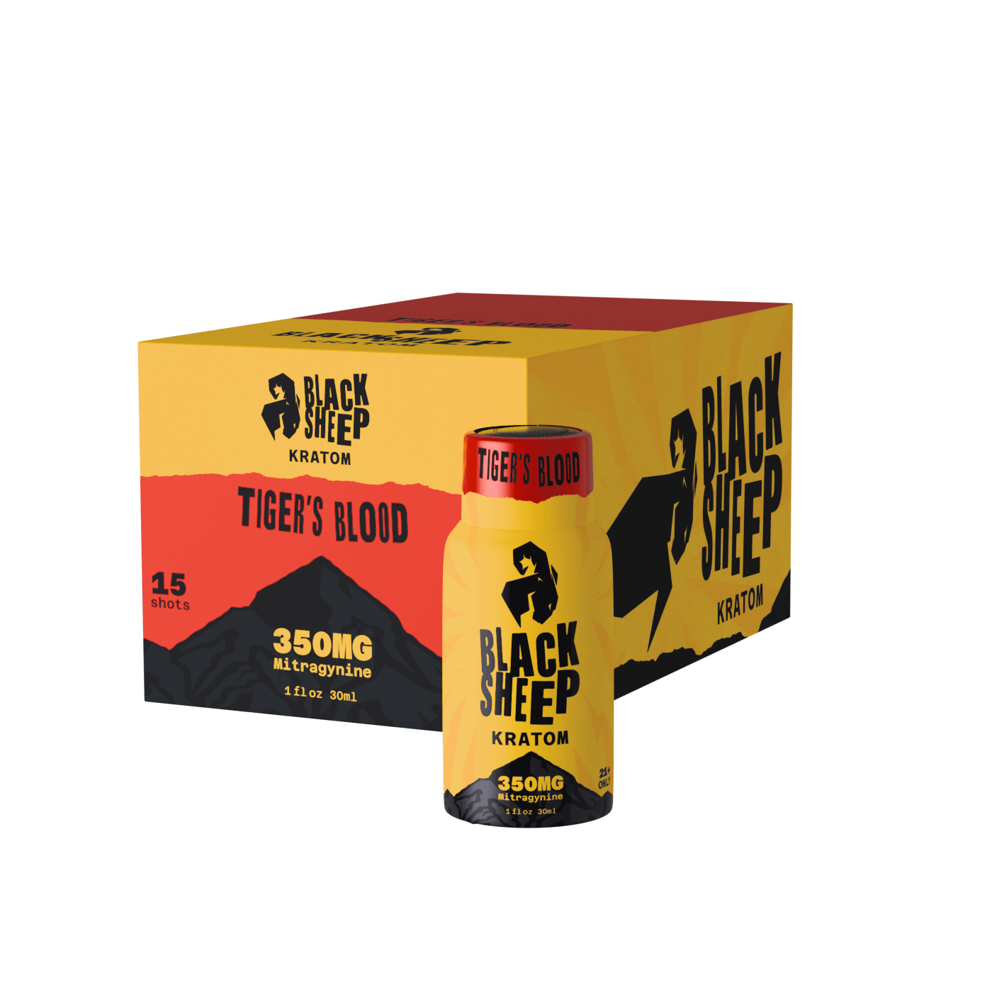 tiger's blood mastercase of kratom shots