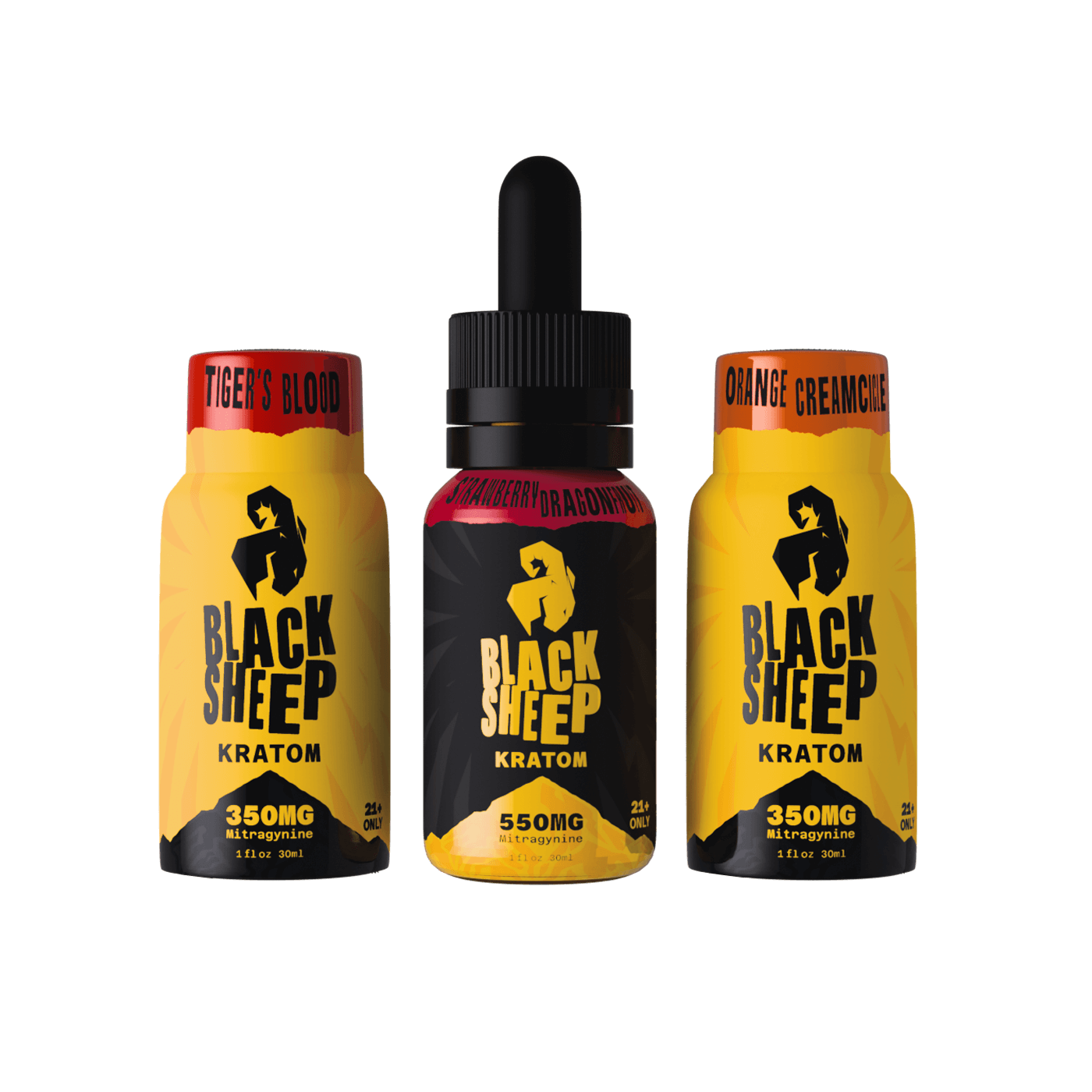 three kratom products